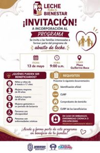 Gobierno de Parral y Gobierno de México invitan a sumarse al el “Programa de Abasto Social” de Leche para el Bienestar